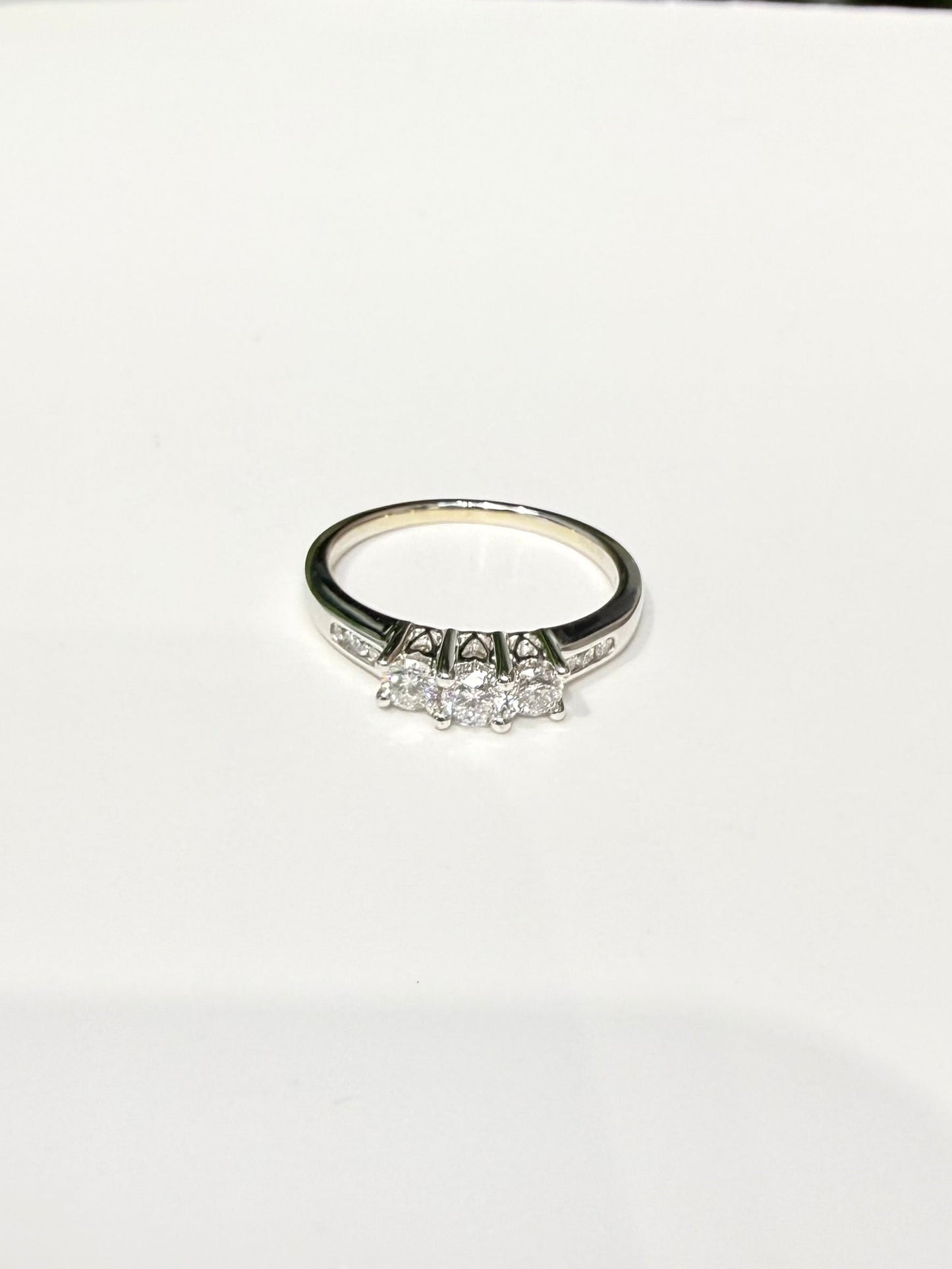 1529- NEW 14K Diamond Engagement Ring W.G