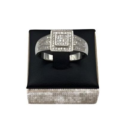 S0017- Silver Square Ring