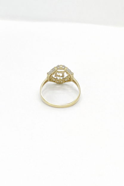 1488- NEW 10K Gold Classic Quinceañera Ring W.G