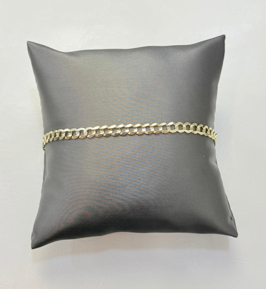 1756- NEW 14K Solid Cuban Curb Bracelet 8.5” (5mm) W.G