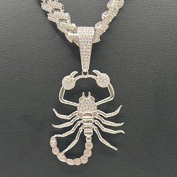 S268- Scorpion Silver Pendant