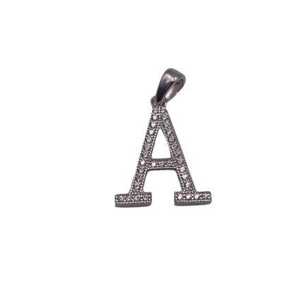 S560- .925 Letter “ A” Pendant