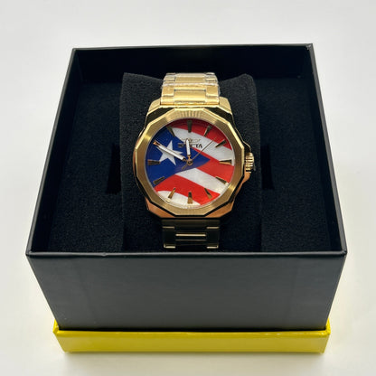 R23- NEW Puerto Rican Flag Invicta Watch - 42mm