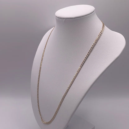 00167- NEW 14K Gold Cuban Chain (3.19mm) W.G