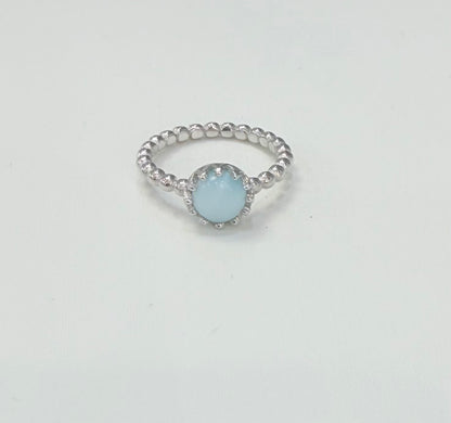 S674- NEW .925 Sterling Silver Round Women's Ring W.G