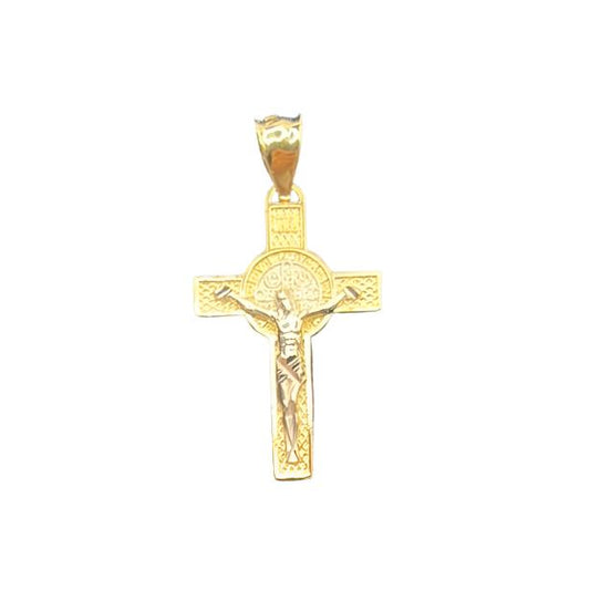 00184- NEW 14K Jesus Crucifix Cross Pendant (W.G)