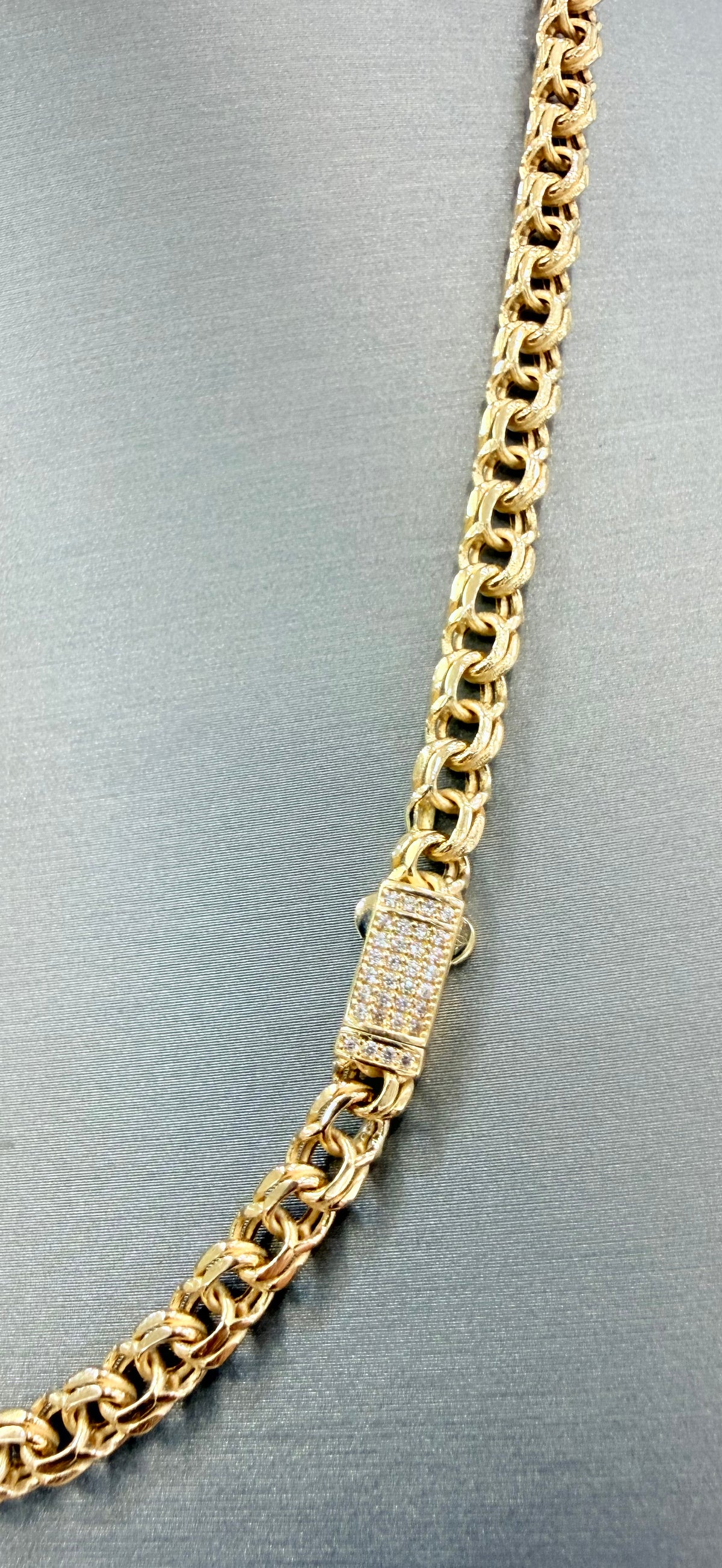 1781- NEW 14K Gold Chino Link Chain 18" (5mm) W.G
