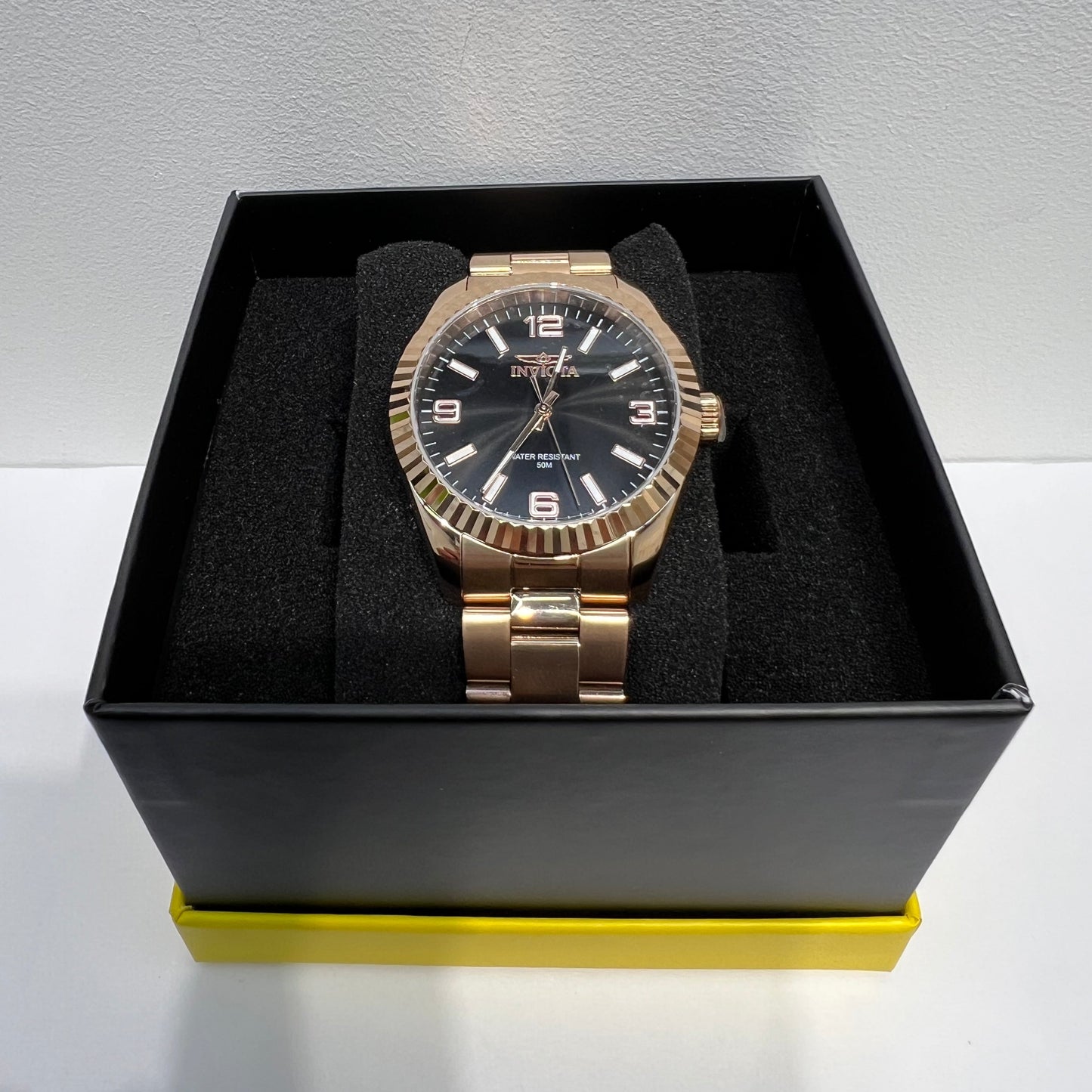 R43- Invicta Gold Black Pro Diver Men's Watch 43mm W.G
