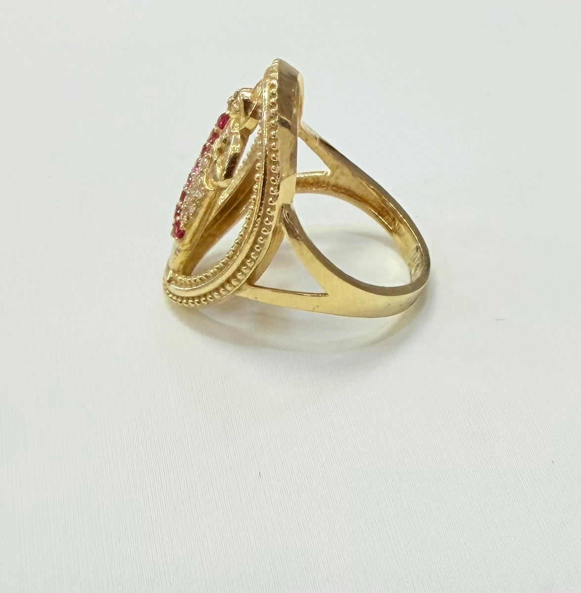 1484- NEW 10K Gold St. Jude Fashion Ring W.G