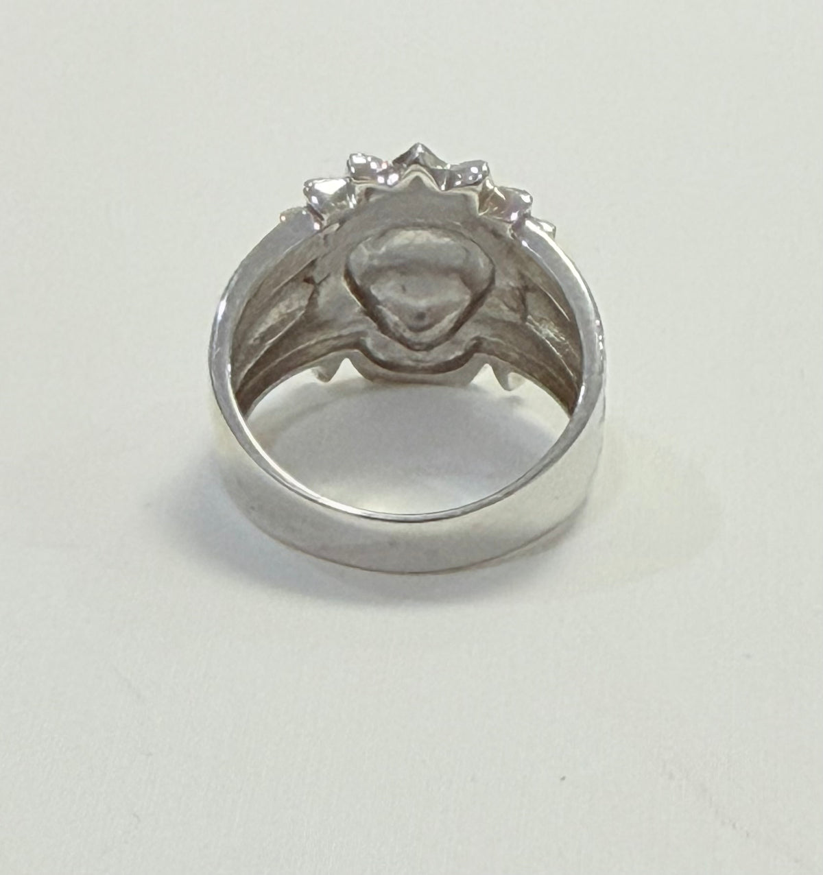 S0024- Anillo indio de plata italiana .925