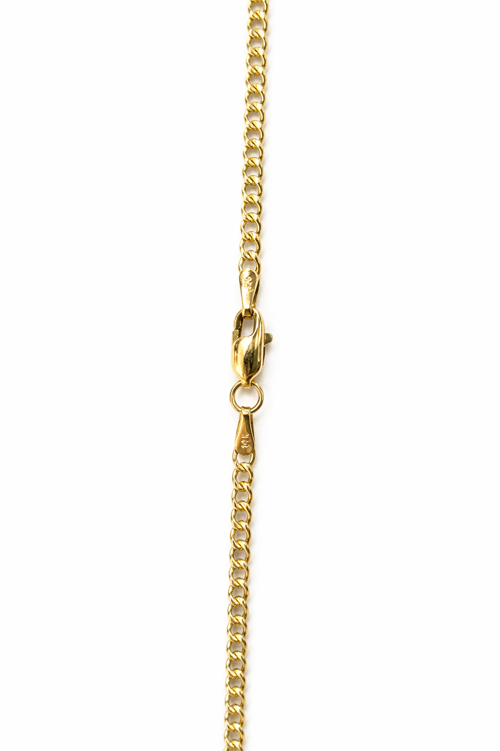 1466- NEW 14K Hollow Cuban Curb Chain 22" (2.5mm) W.G