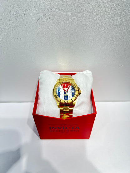R18- NEW Invicta Cuban Flag Men’s Watch (40mm) W.G