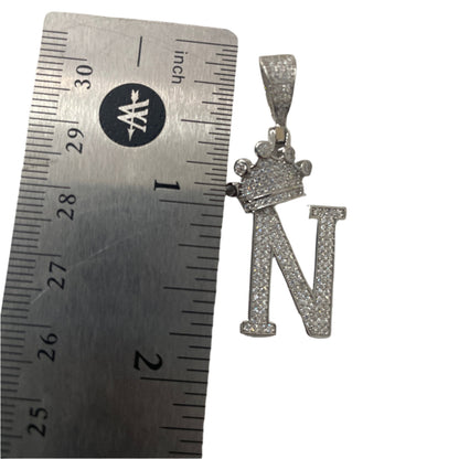 S728- Letter “N” Bright Pendant