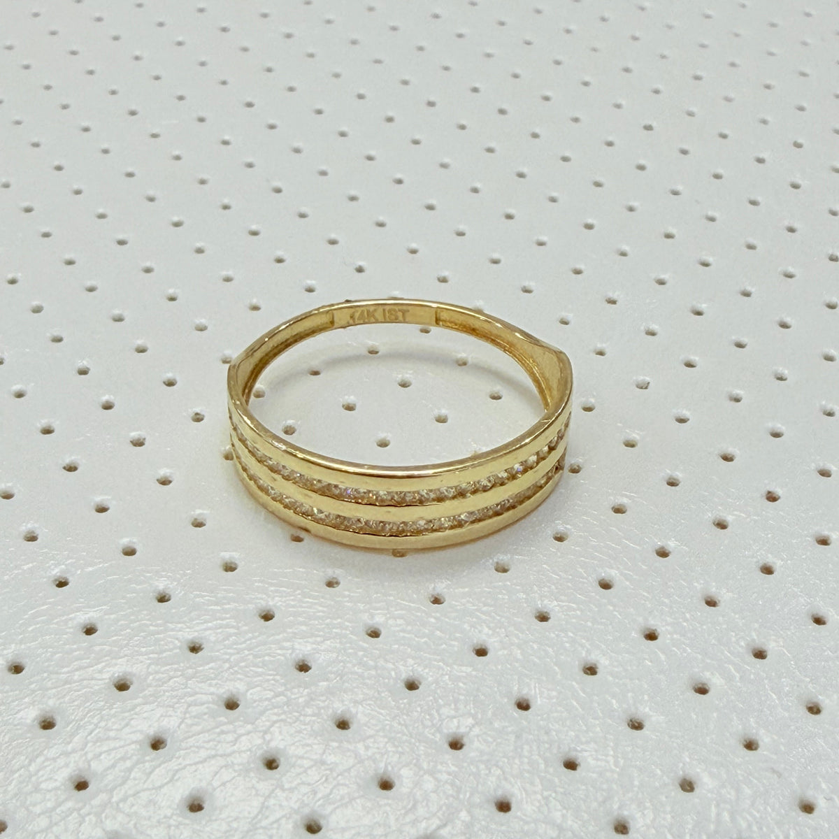 1808- NEW 14K Jade Wedding Trio Set