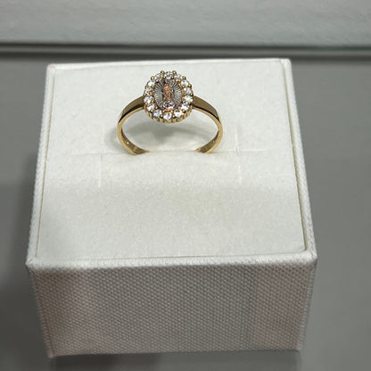 650- NEW 14K Our Lady Of Guadalupe Ring (W.G)