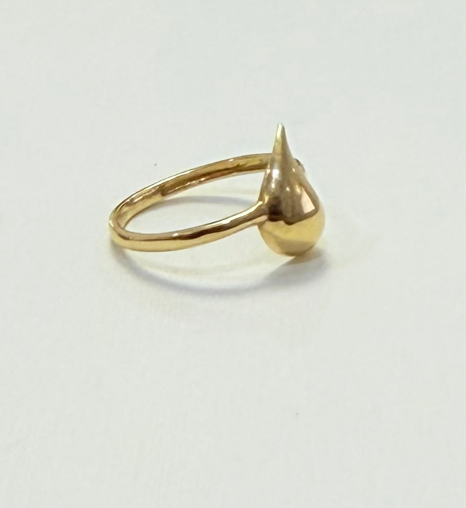 1712- NEW 10K Tear Drop Gold Women’s Ring W.G