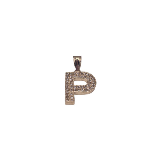 507- 14K Letter “ P” Pendant