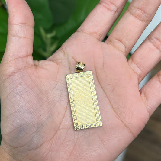 00145- Colgante chapado en oro amarillo de 14 quilates (solo)