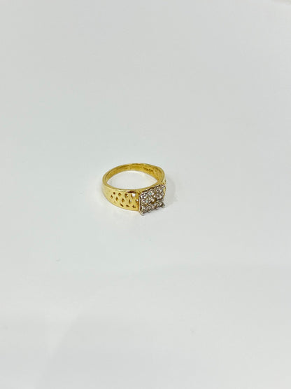 976- 14K Yellow Gold Little Boy Ring (W.G)