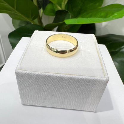 1376- NEW 10K Gold Wedding Ring Band (5mm) W.G