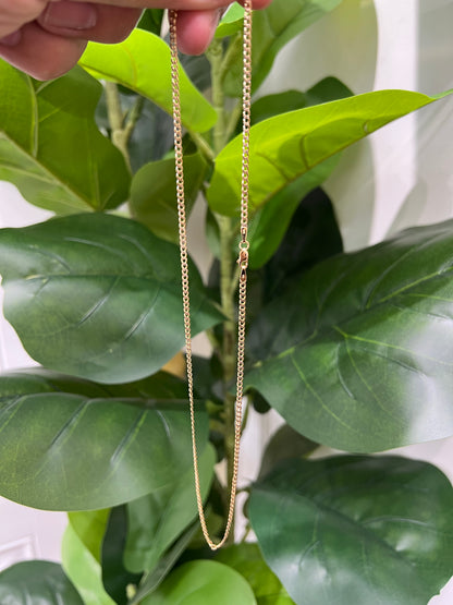 1325- NEW 10K Hollow Miami Cuban Chain 18” (2.5mm) W.G