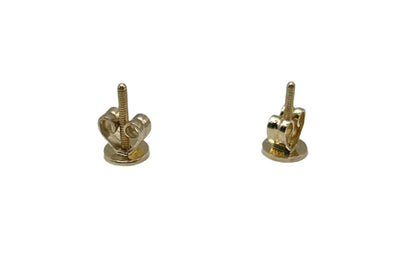 606- 14K Small Cross Stud Earrings