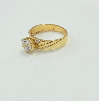 1233- NEW 14K Trio Wedding Ring Set W.G