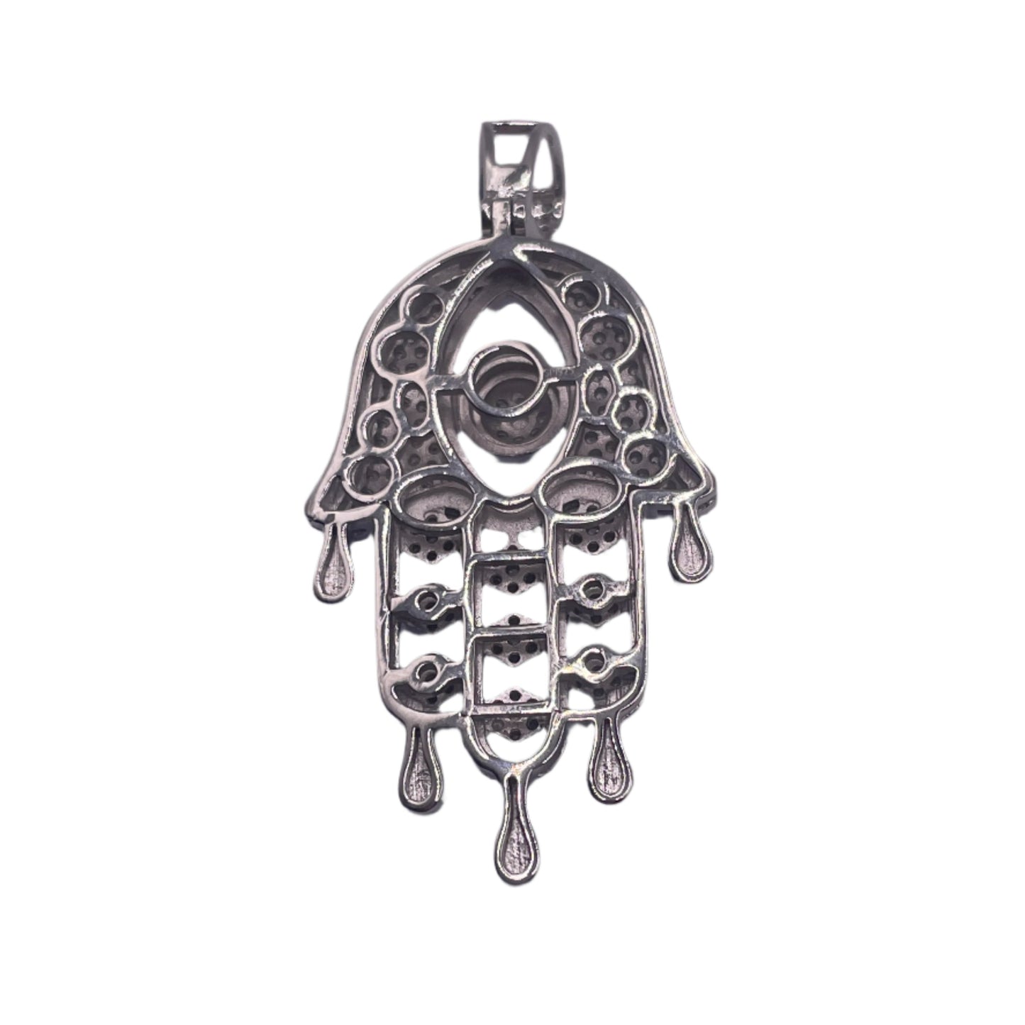 S552- .925 Silver Blue Hanna Hand Pendant