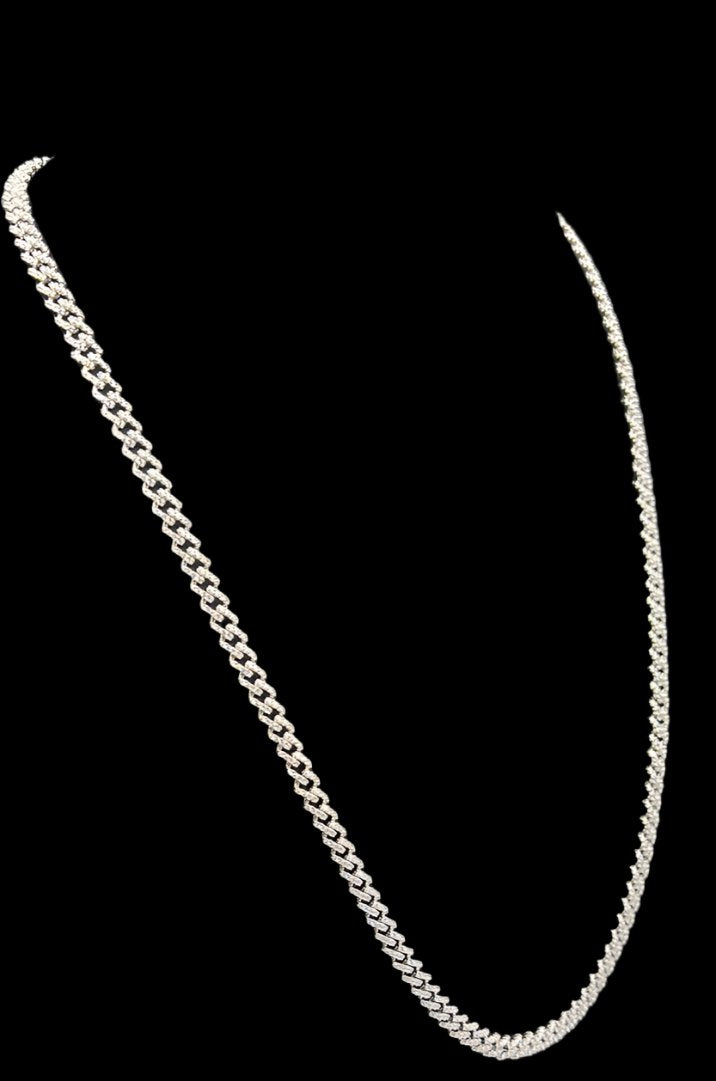 S271- Silver Cuban Link Chain 22"