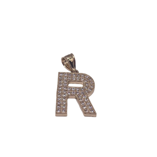 509- 14K Letter “ R” Pendant