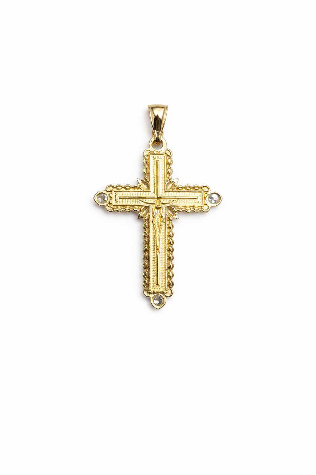 1560- NEW 10K Religious Crucifix Pendant W.G