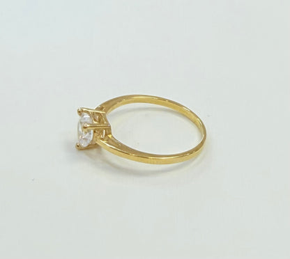 1642- NEW 10K Engagement Thin Ring W.G