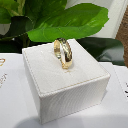 1376- NEW 10K Gold Wedding Ring Band (5mm) W.G