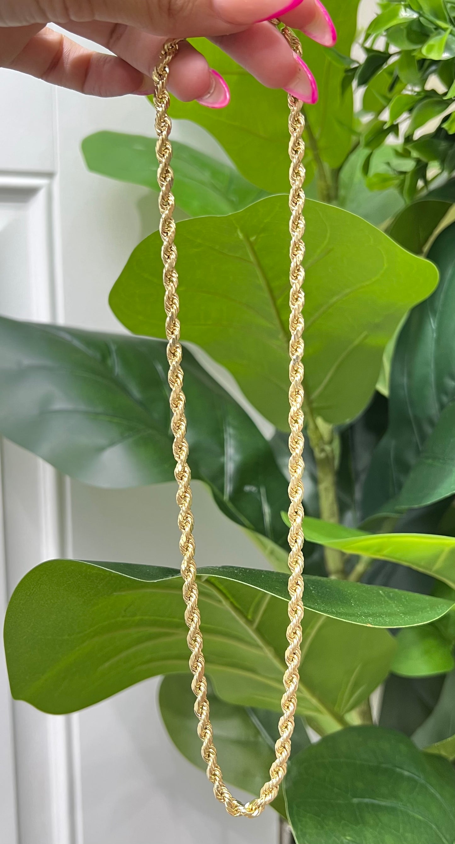 638 -NEW 14k Rope Chain (4.10mm).W.G