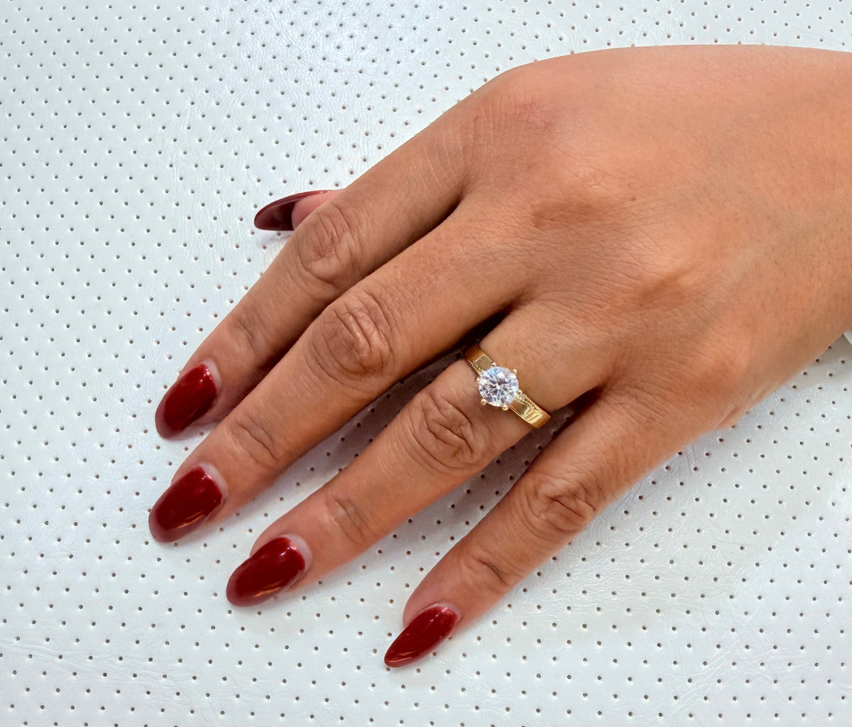 1681- NEW 14K Engagement Gold Ring W.G