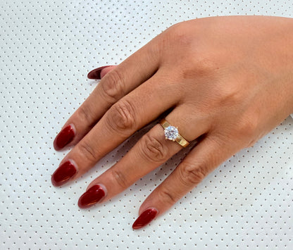 1681- NEW 14K Engagement Gold Ring W.G