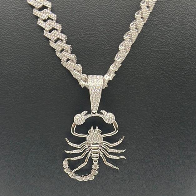 S268- Scorpion Silver Pendant