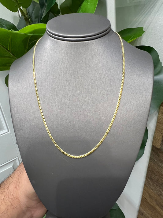 1188-NEW 14K Solid Miami Cuban Chain (2.65mm)W.G