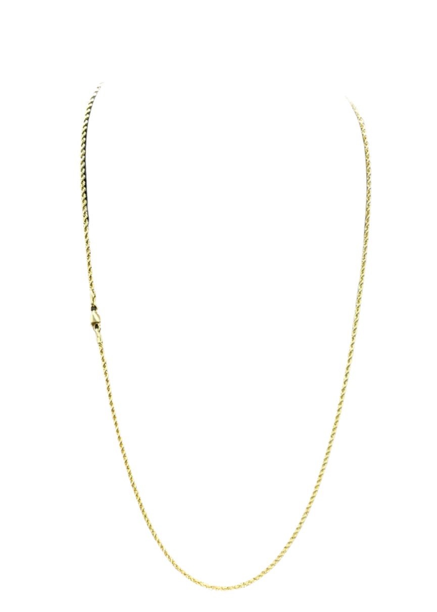 339-NEW 14k Gold Rope chain (1.85mm).W.G