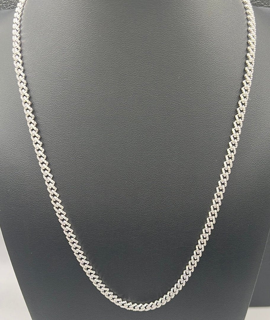 S271- Silver Cuban Link Chain 22"