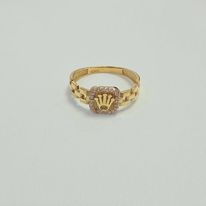 1677- NEW 14K Fancy Crown Women’s Ring W.G
