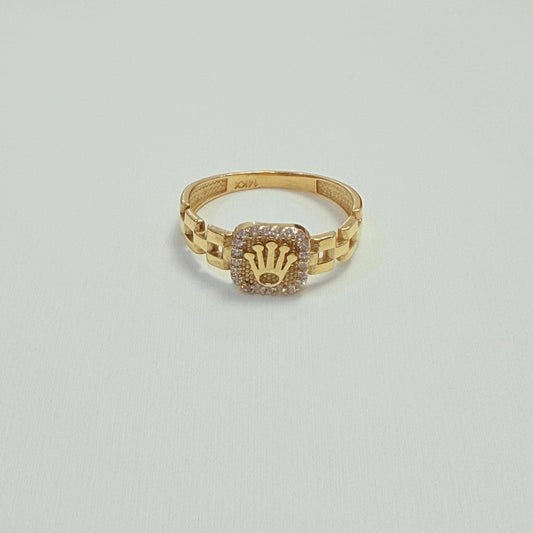 1677- NEW 14K Fancy Crown Women’s Ring W.G