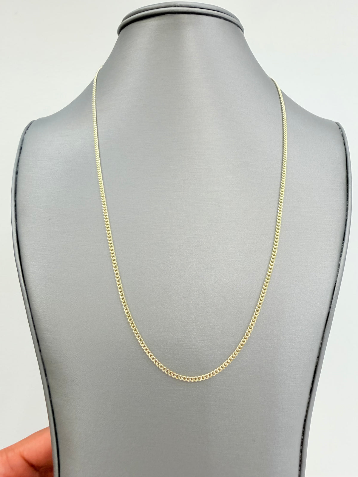 1784- NEW 10K Hollow Miami Cuban Chain 22" (2.2mm) W.G