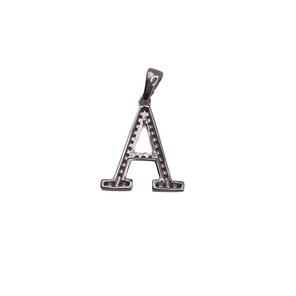 S560- .925 Letter “ A” Pendant