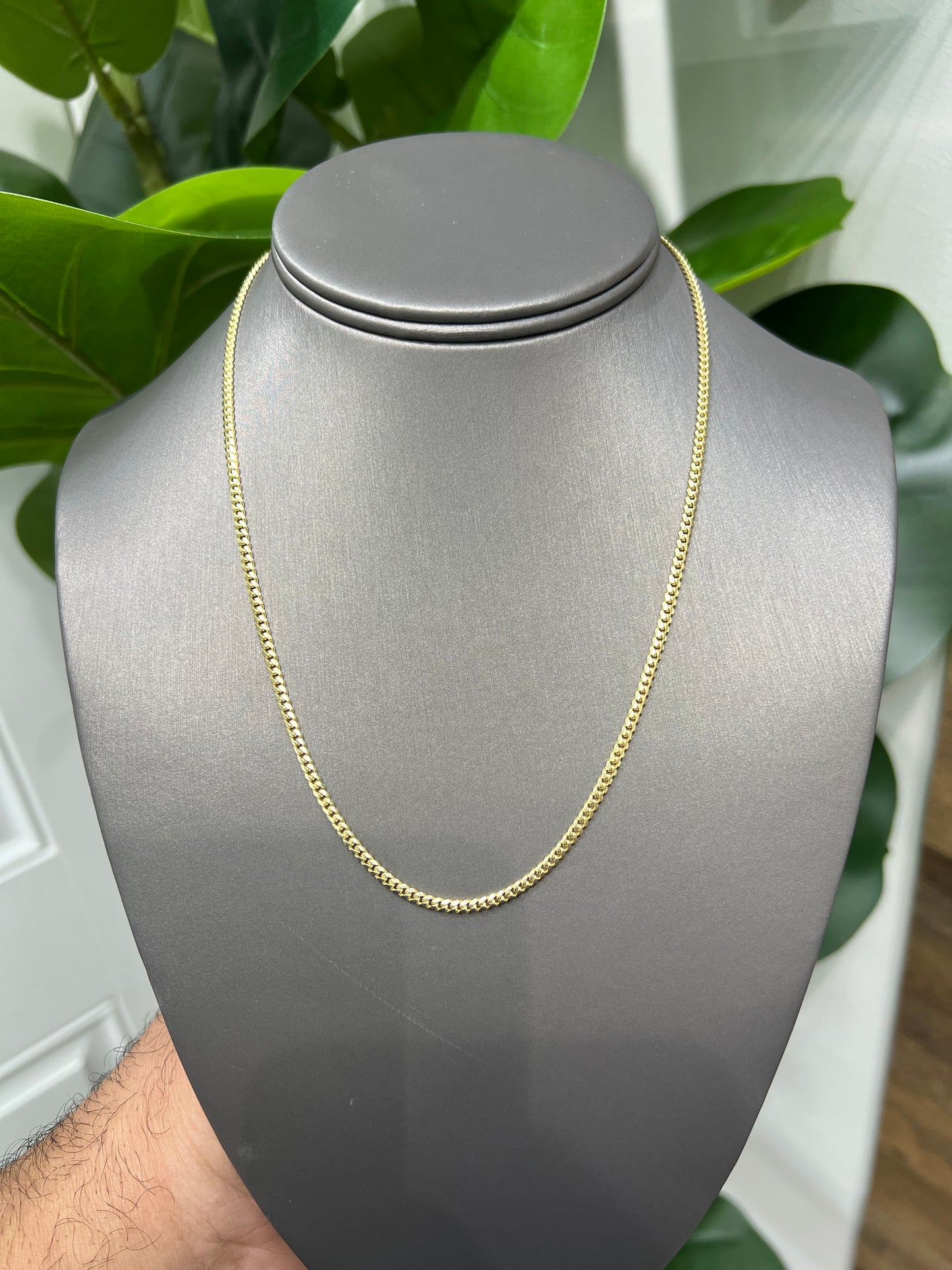 1187-NEW 14K Solid Miami Cuban Chain (2.65mm)W.G