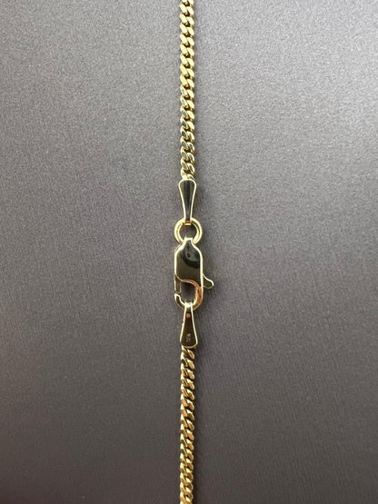 1536- NEW 10K Solid Miami Cuban Chain 18” (2mm) W.G