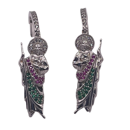 S733- St Jude Dangling Earrings