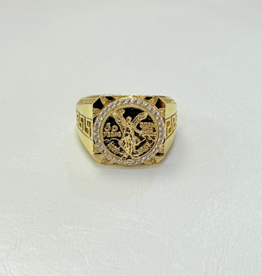 1824- NEW 10K 50 Pesos Centenario Gold Ring W.G