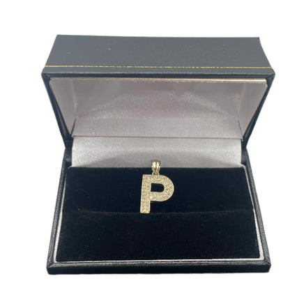 507- 14K Letter “ P” Pendant