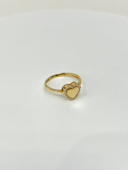 922- NEW 14K Heart Ring W.G
